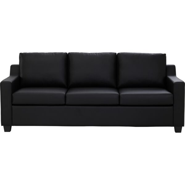Baleno 3 Seater Sofa Black